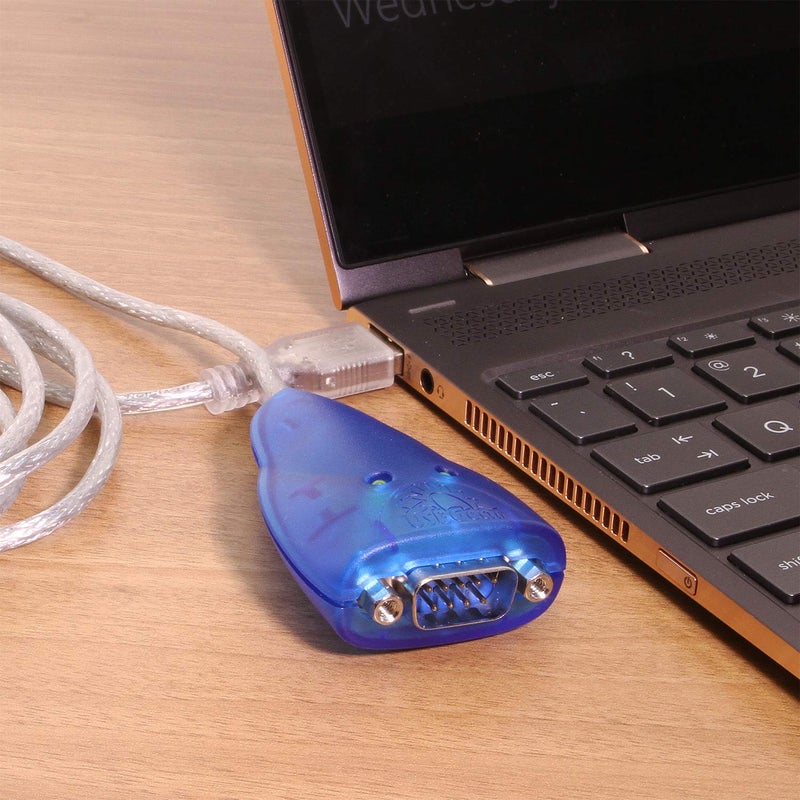 USBGearÂ® USB to RS232 Serial Adapter - 6ft USB to DB9 Cable with Status LEDs, FTDI Chip, Cross-Platform Compatible - Image 5